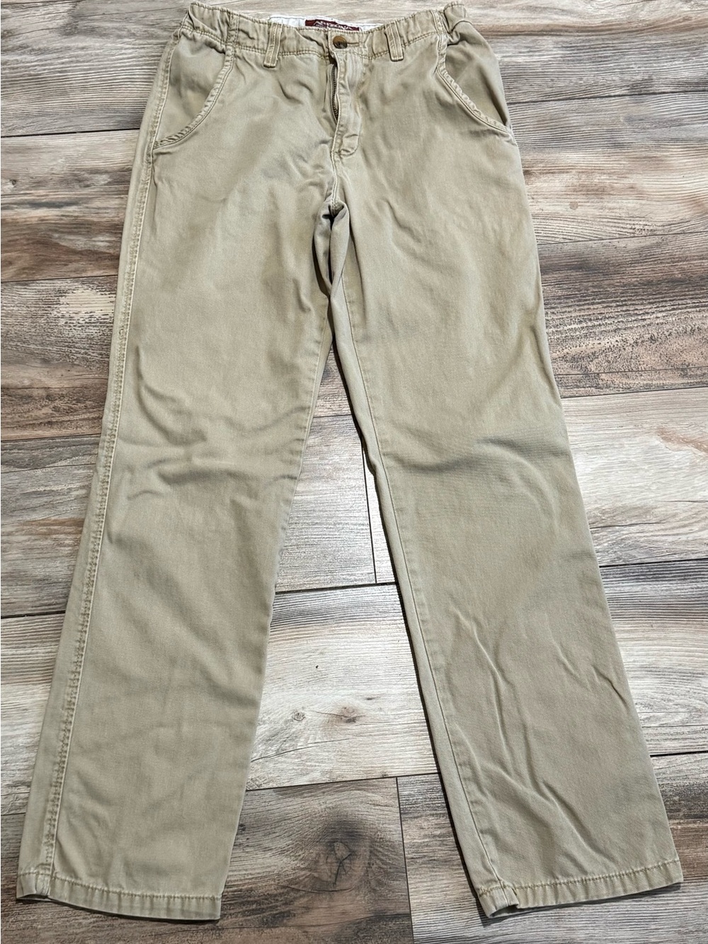 Arizona Jean Company Men's Straight Jeans in Khaki